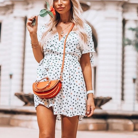 Vici Dresses & Skirts - Floral mini wrap dress